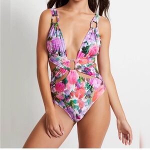 PATBO - NWT Blossom Cut Out Swim